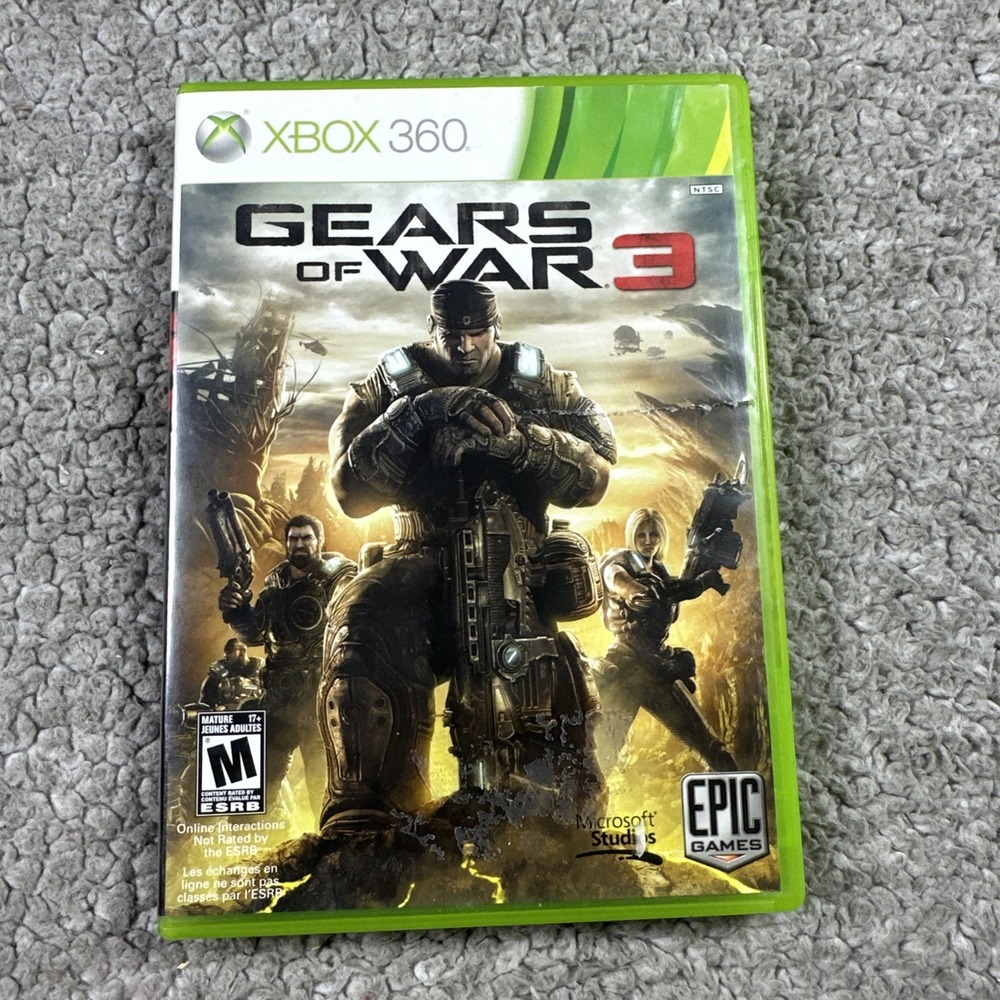 Gears of War 3 (Microsoft Xbox 360, 2011) Cib Complete